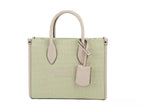 Small Powder Blush Canvas Shopper Crossbody Handbag