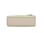 Small Powder Blush Canvas Shopper Crossbody Handbag