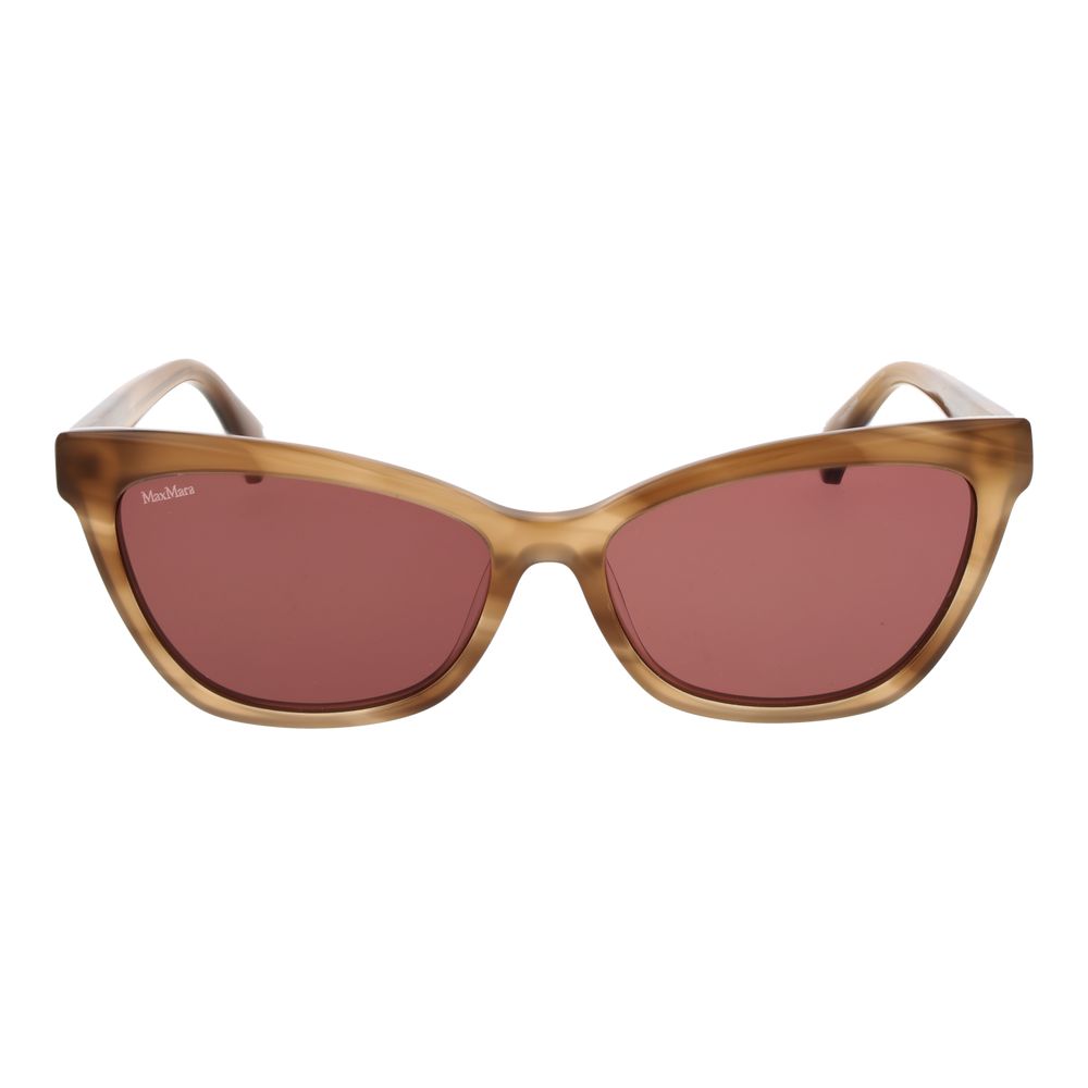 Brown Acetate Cat Eye Sunglasses