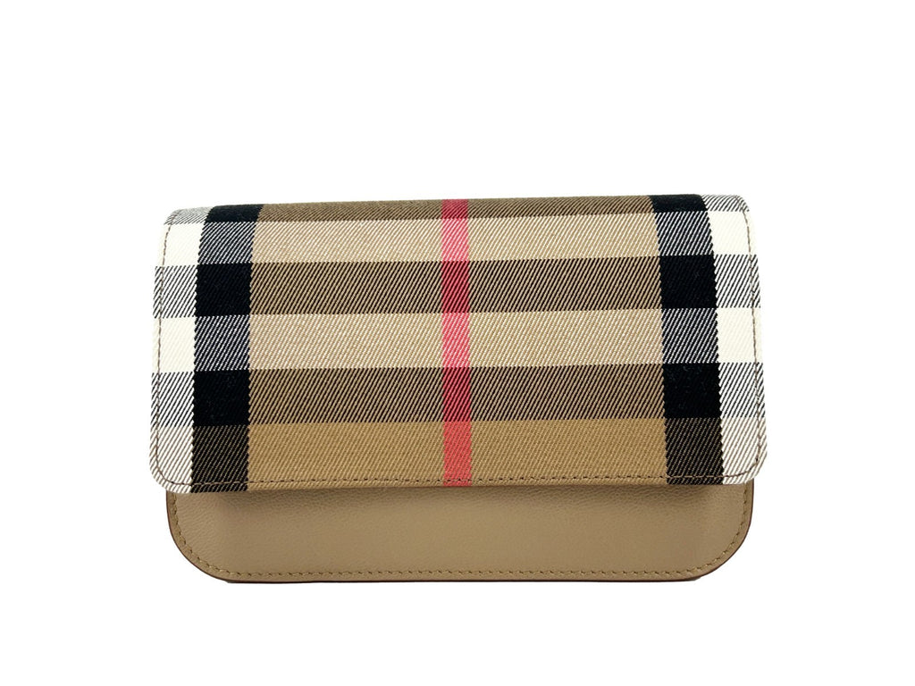 Small Leather Madison Crossbody Check Bag