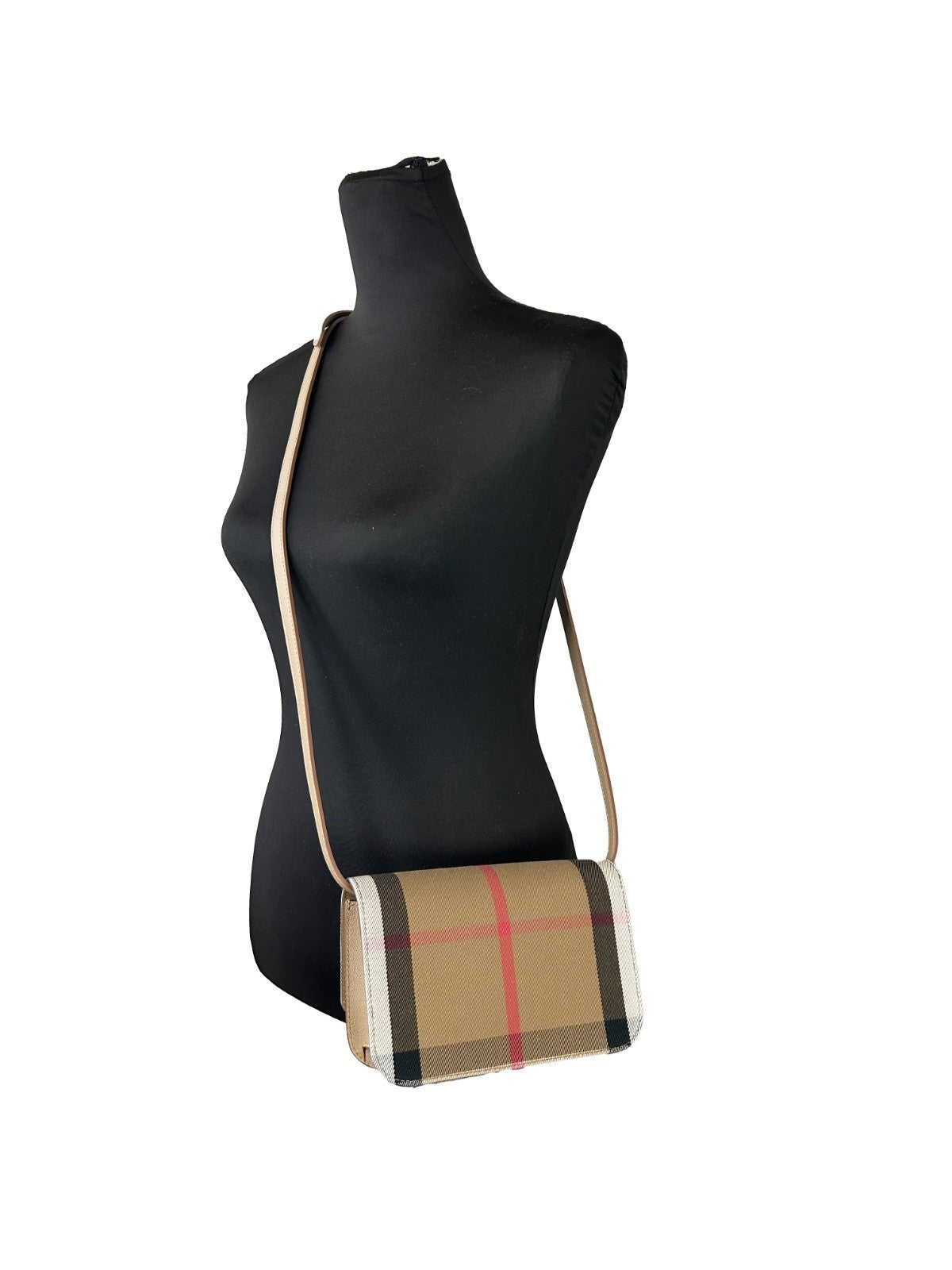 Small Leather Madison Crossbody Check Bag