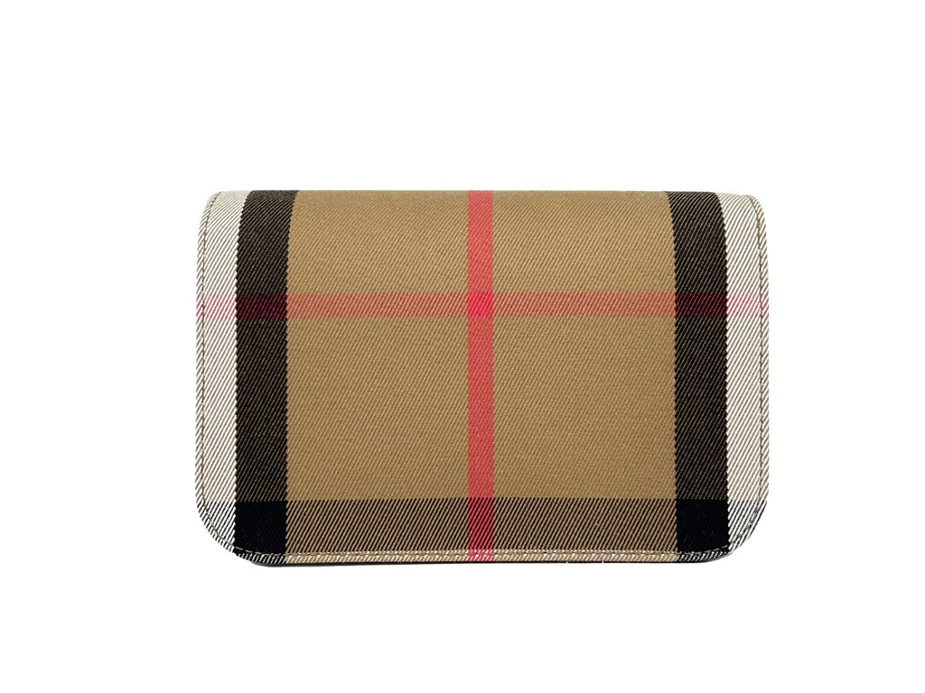 Small Leather Madison Crossbody Check Bag