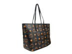 Black Leather Aren Tote Bag