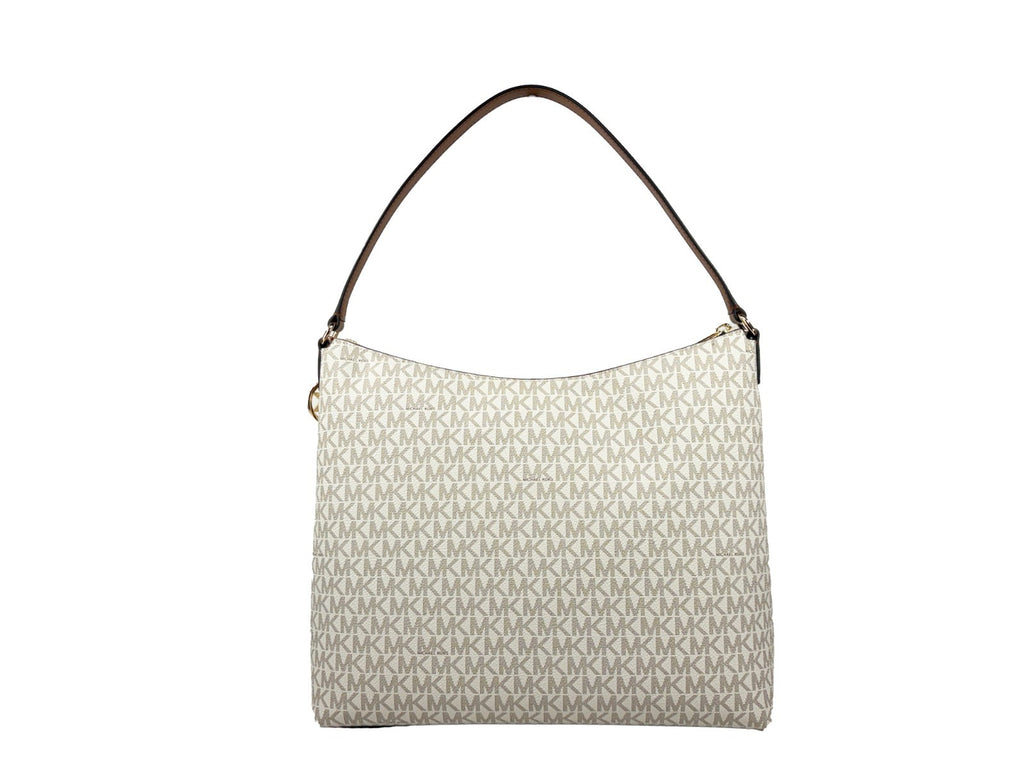 Beige Leather Merritt Shoulder Bag