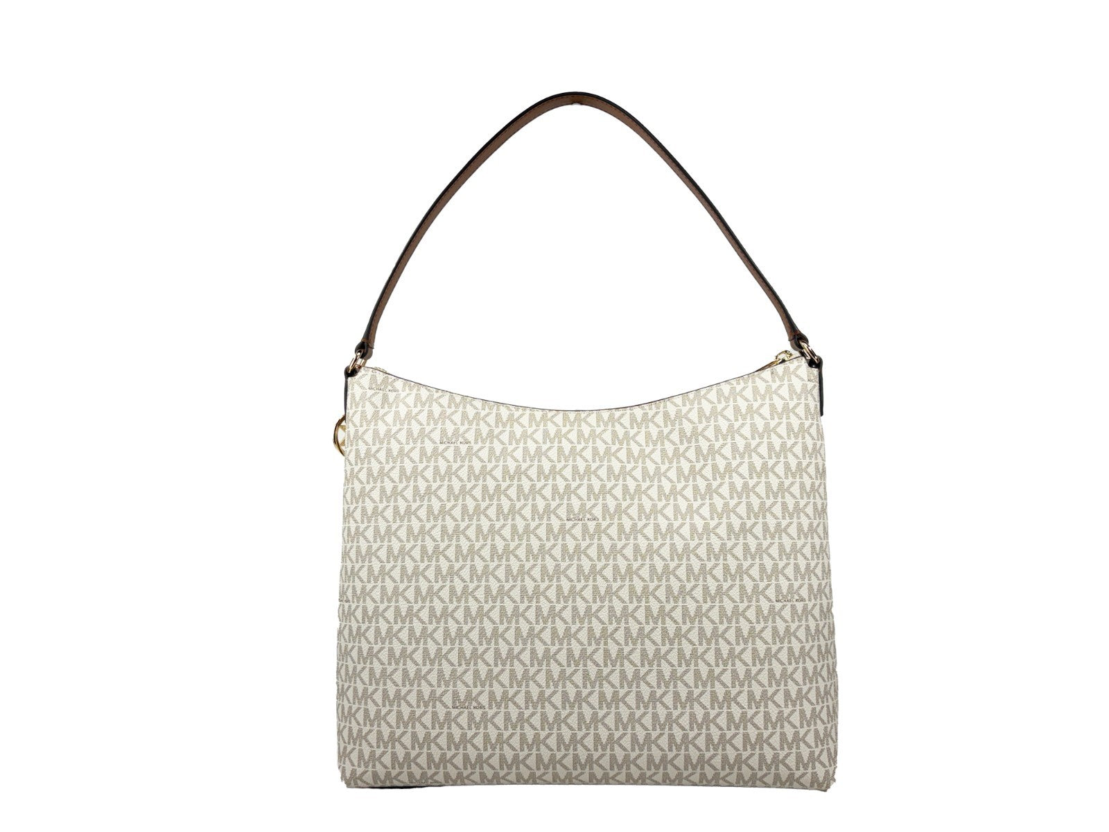 Beige Leather Merritt Shoulder Bag