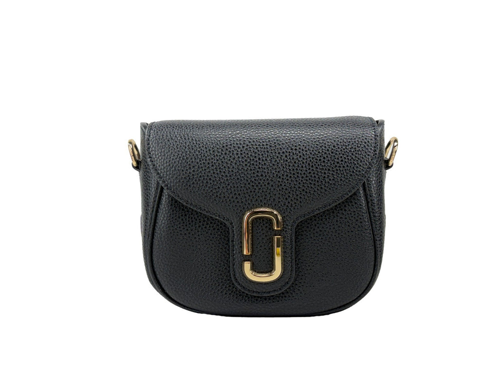 Pebble Leather Saddle Crossbody Bag