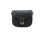 Pebble Leather Saddle Crossbody Bag