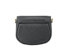Pebble Leather Saddle Crossbody Bag