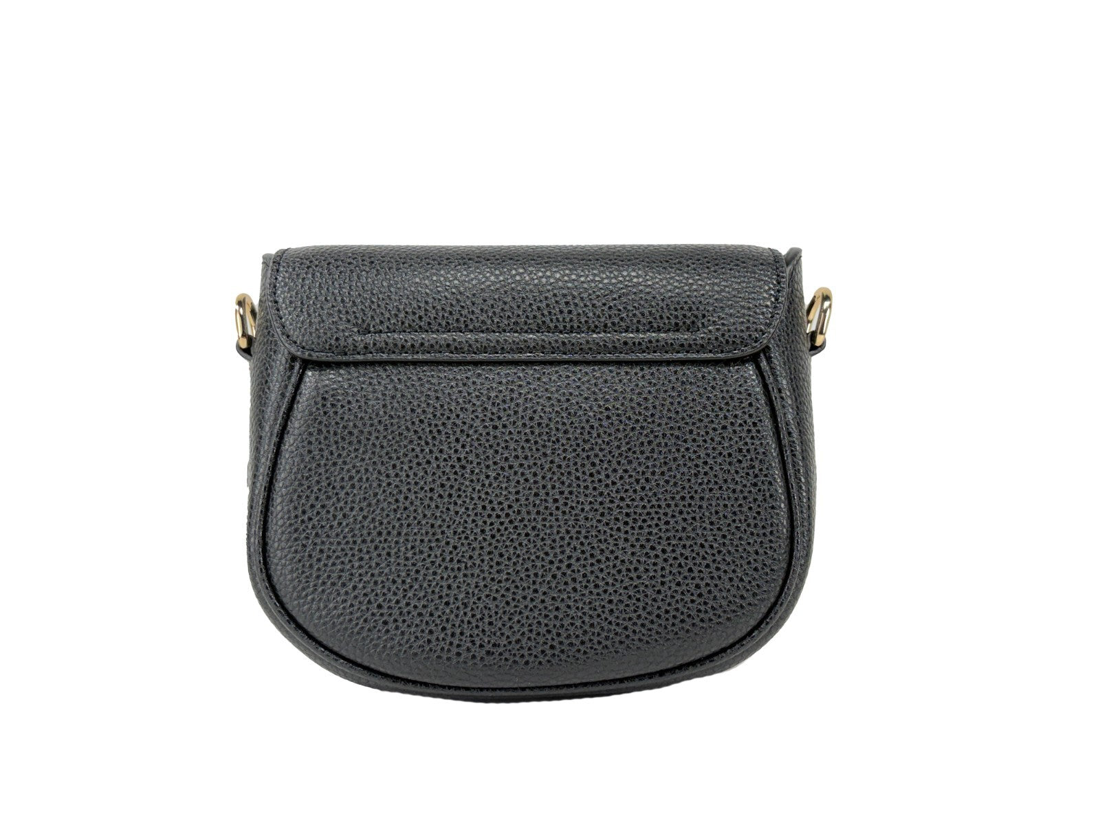 Pebble Leather Saddle Crossbody Bag