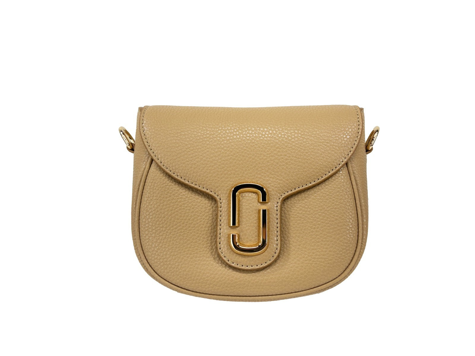 Pebble Leather Saddle Crossbody Bag