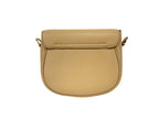 Pebble Leather Saddle Crossbody Bag
