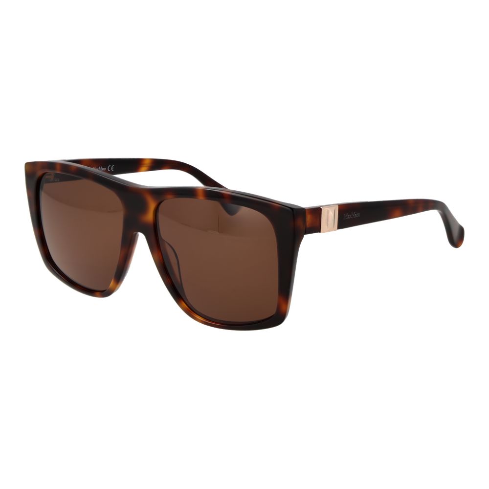 Brown Acetate Square Sunglasses