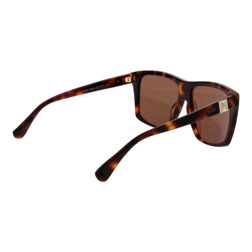 Brown Acetate Square Sunglasses
