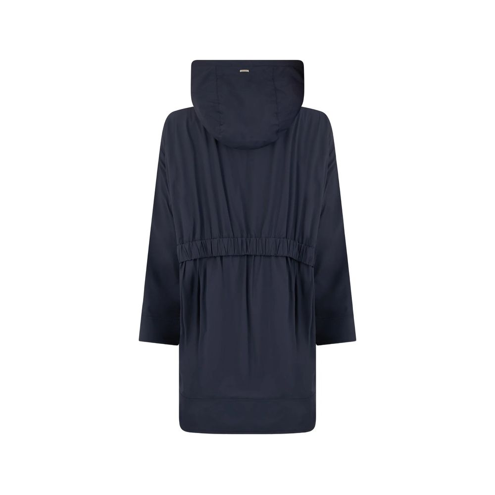 Blue Stretch Polyamide Coat