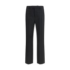 Black Wool Tailored Pants