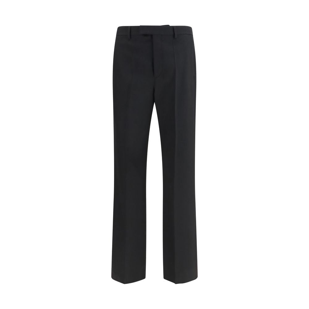 Black Wool Tailored Pants