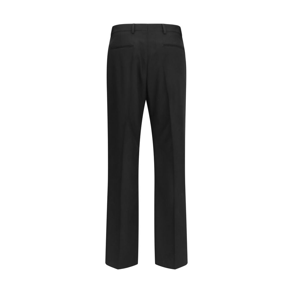Black Wool Tailored Pants