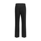 Black Wool Tailored Pants