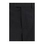 Black Wool Tailored Pants
