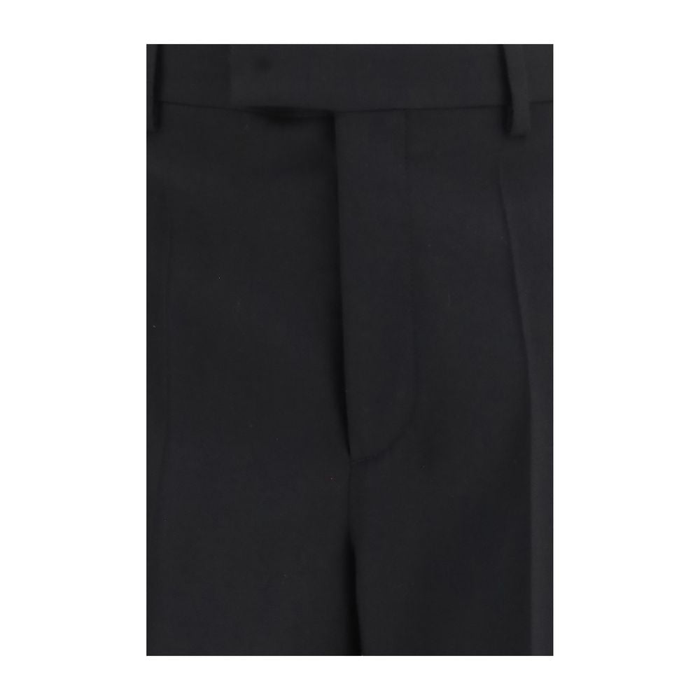 Black Wool Tailored Pants