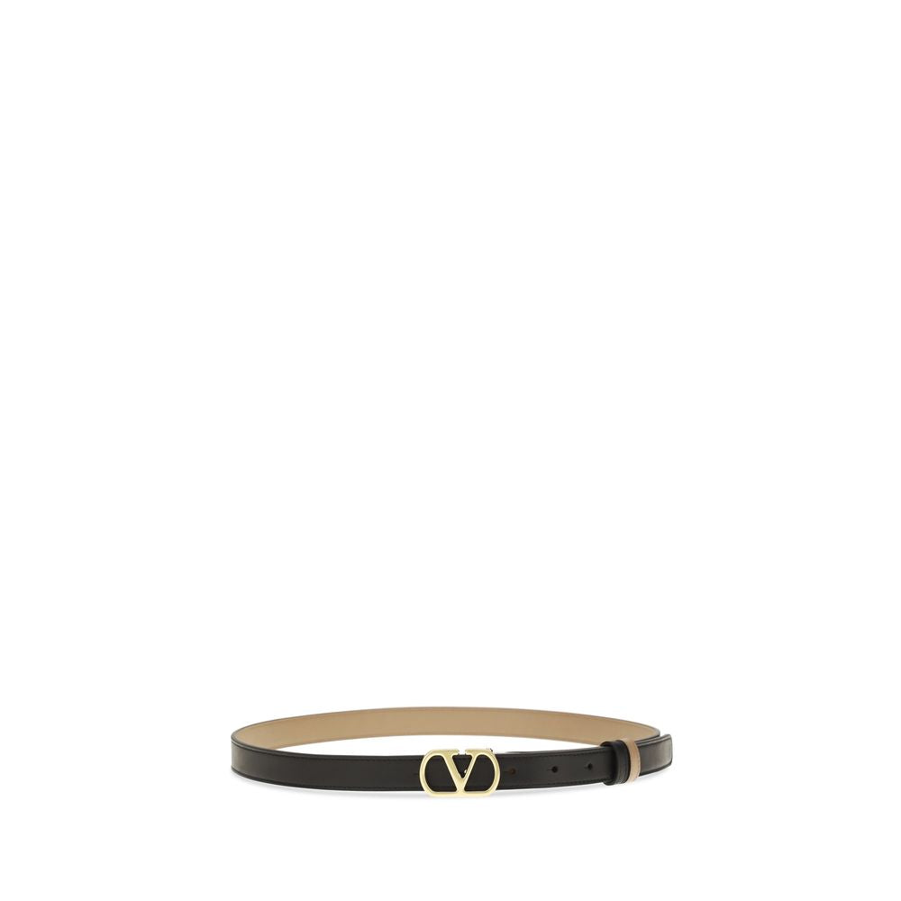 Reversible VLogo Signature Polished Calfskin Belt