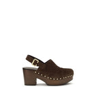 Glossy Calfskin Jeannette Wedge Clogs