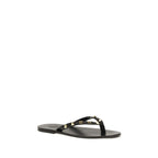 Calfskin Rockstud Thong Sandals
