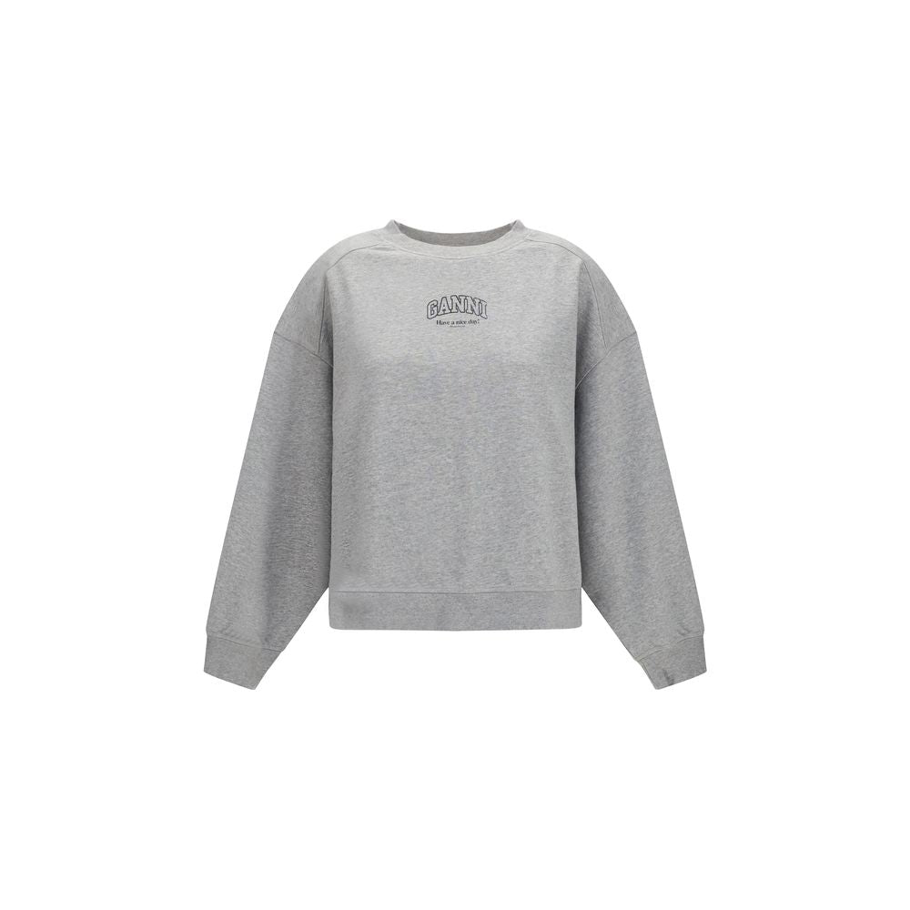 Gray Organic Cotton Crewneck Sweatshirt