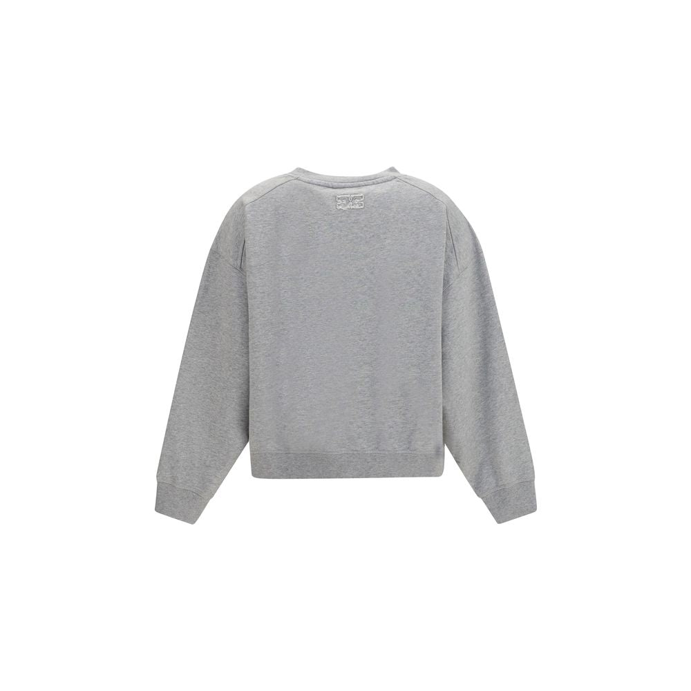 Gray Organic Cotton Crewneck Sweatshirt