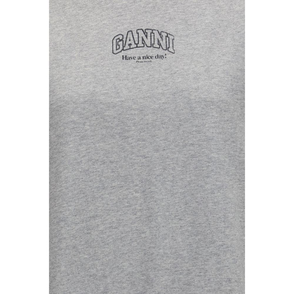 Gray Organic Cotton Crewneck Sweatshirt