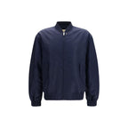 Oversized Blue Polyamide Bomber