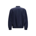 Oversized Blue Polyamide Bomber