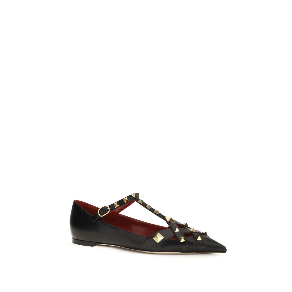 Goatskin Studdy Ballerinas