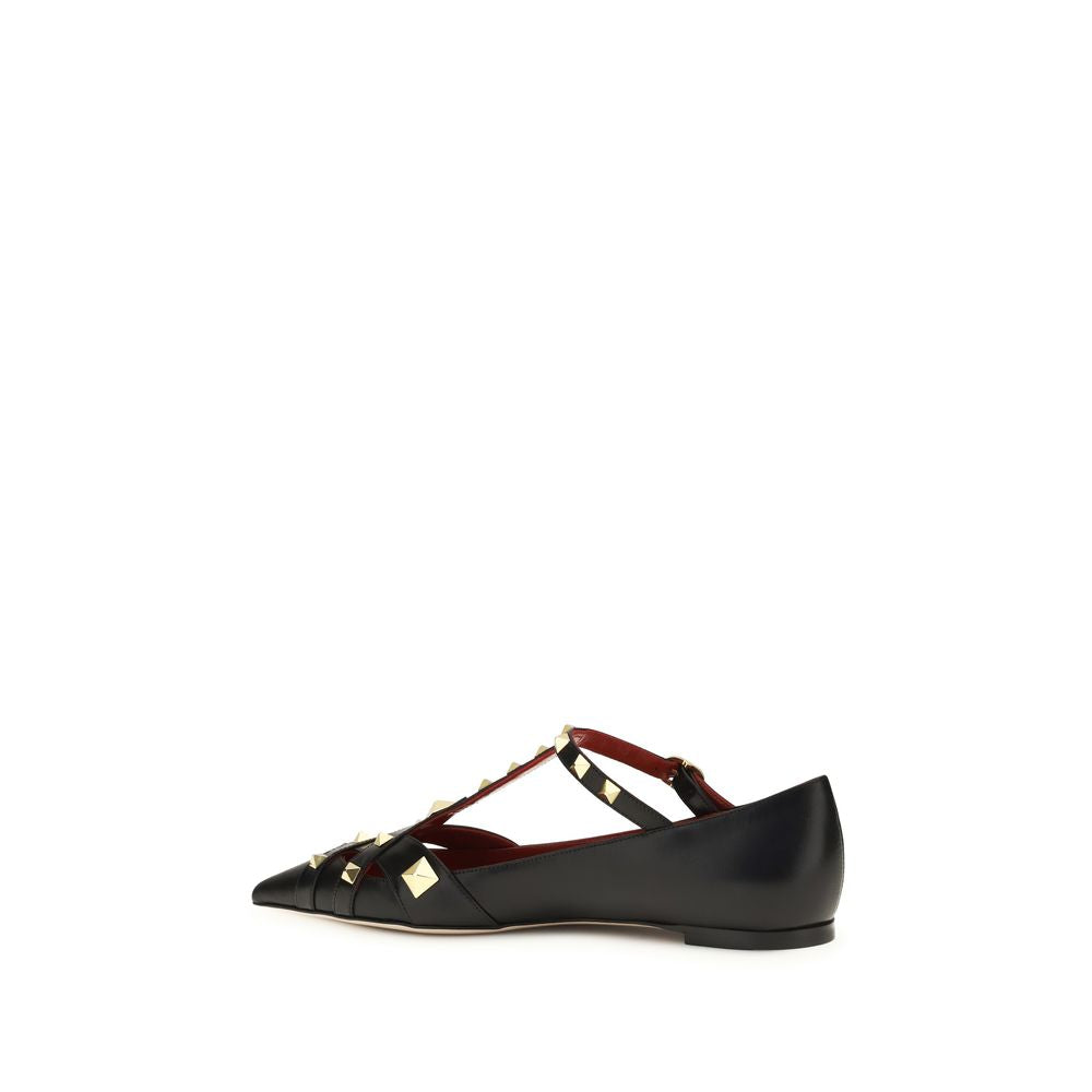 Goatskin Studdy Ballerinas