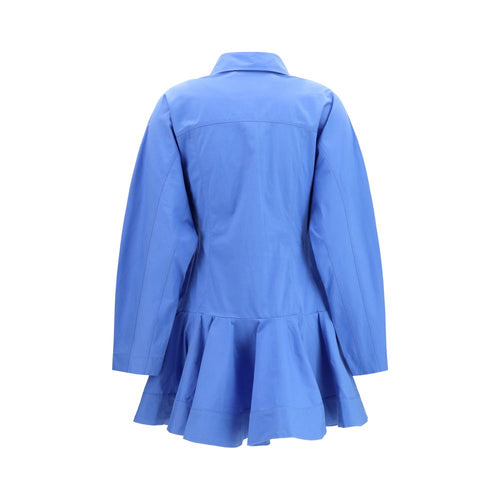 Cotton Balloon Shirt Dress