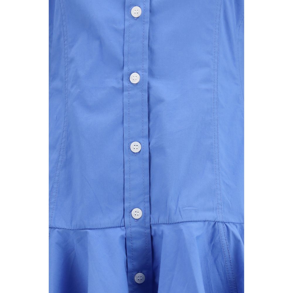 Cotton Balloon Shirt Dress