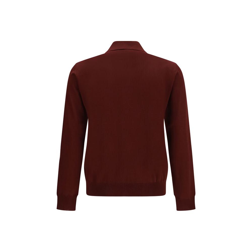 Bordeaux Merino Wool Polo