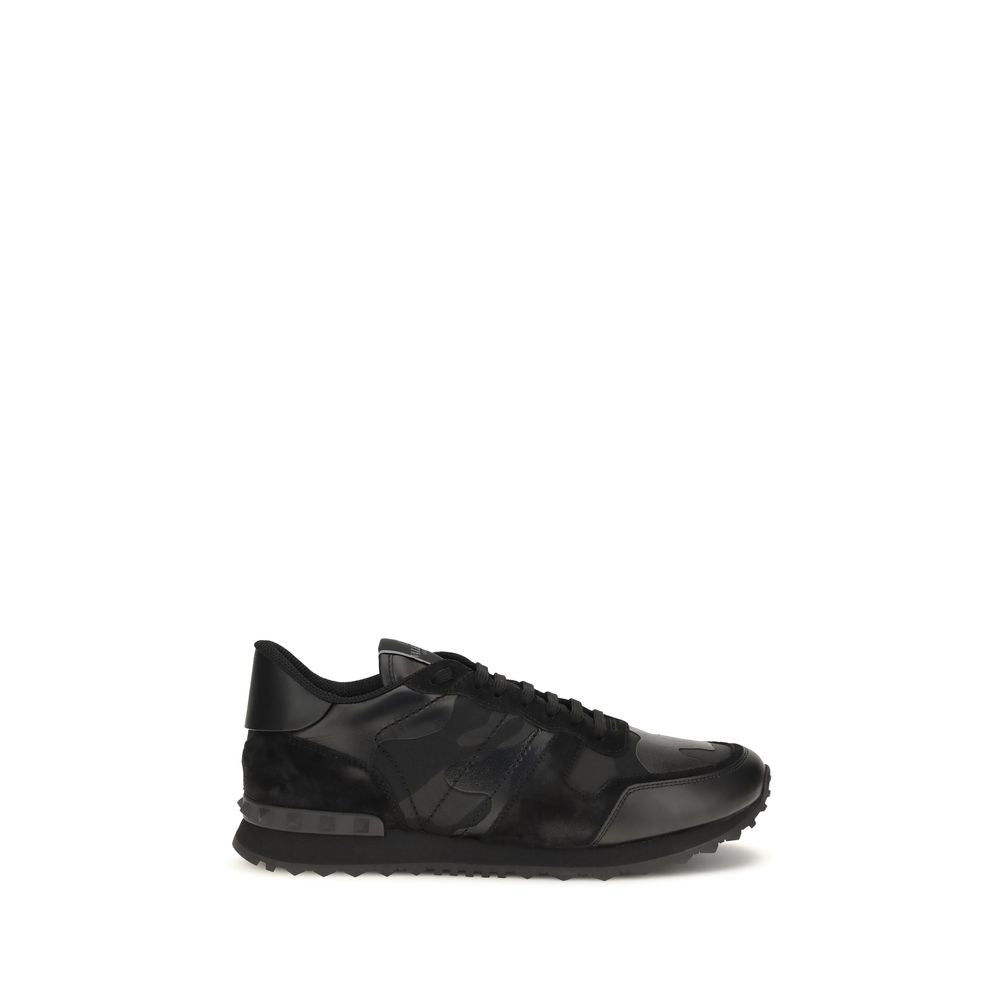 Rockrunner Camouflage Fabric and Nappa Leather Sneakers