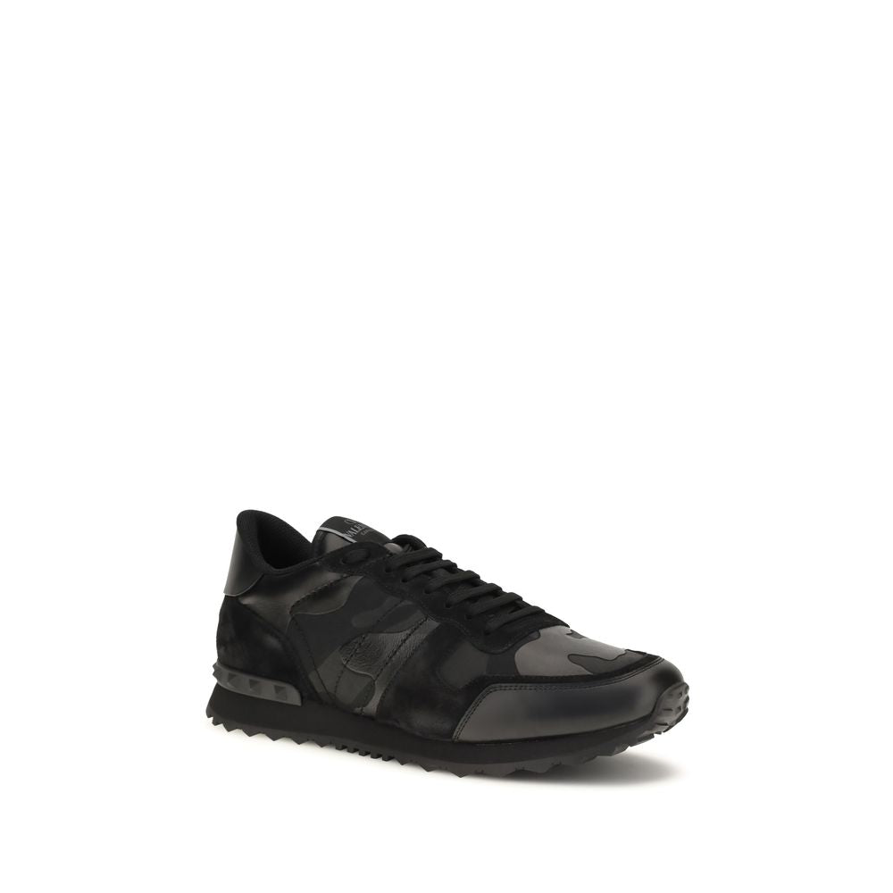 Rockrunner Camouflage Fabric and Nappa Leather Sneakers