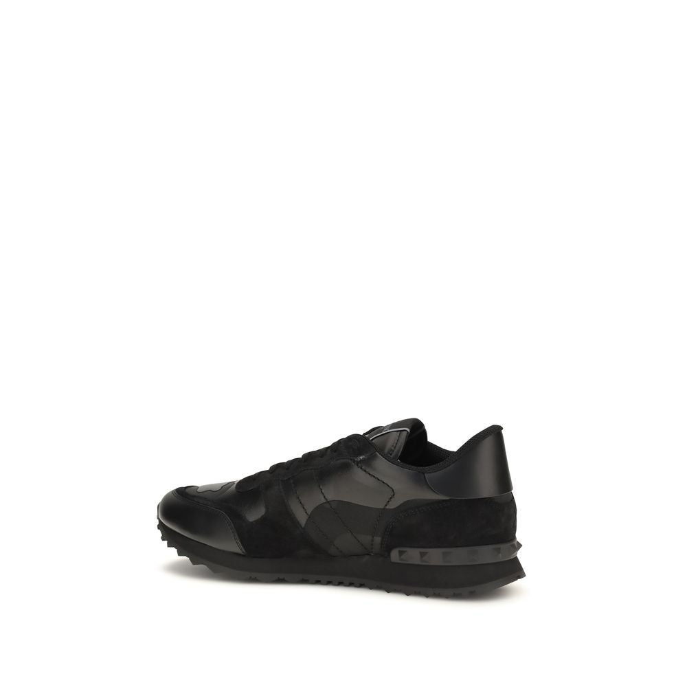 Rockrunner Camouflage Fabric and Nappa Leather Sneakers