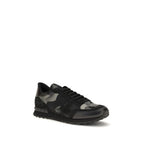 Rockrunner Camouflage Noir Polyamide and Calf Leather Sneakers