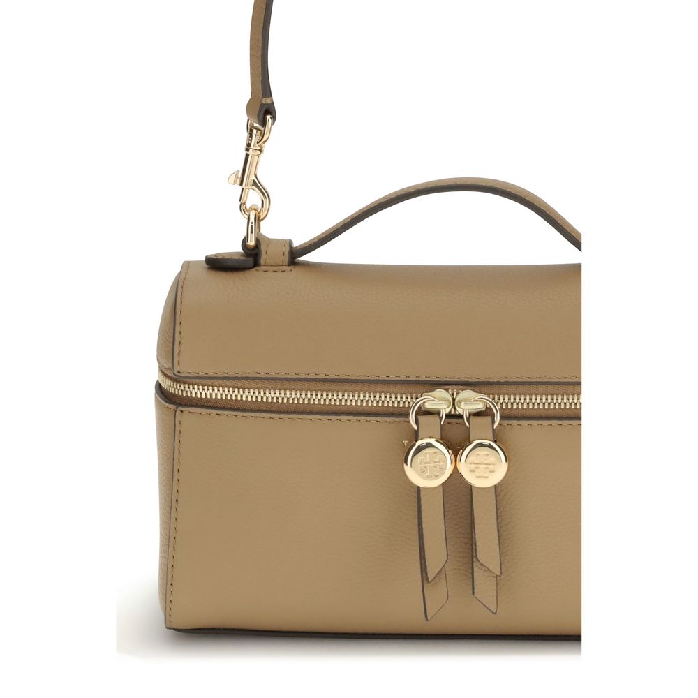 Mini Pebbled Calf Leather Romy Top Handle Bag