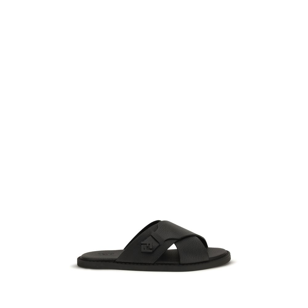 Calfskin Slide Sandals