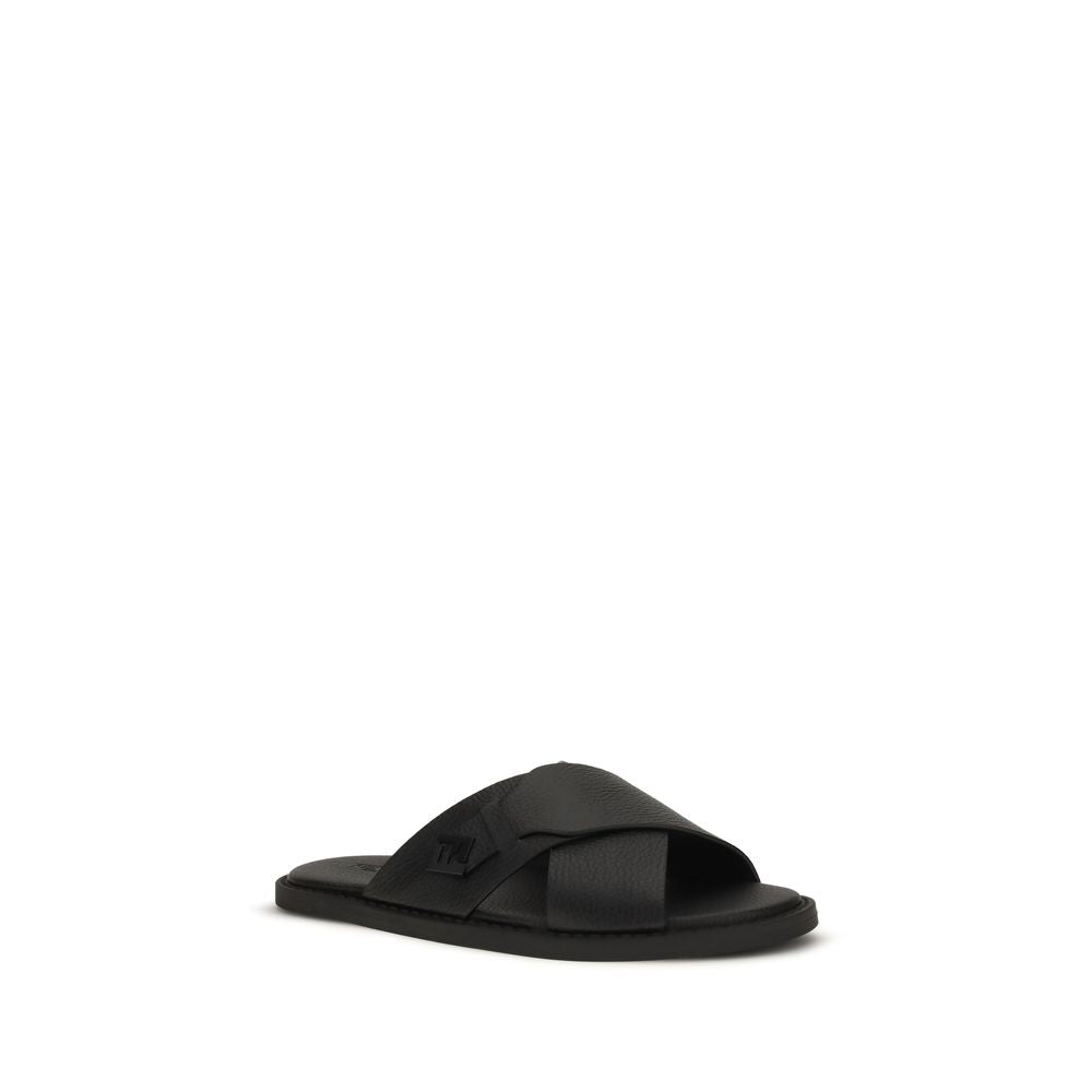 Calfskin Slide Sandals
