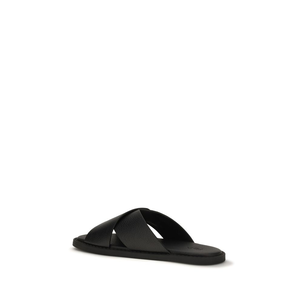 Calfskin Slide Sandals
