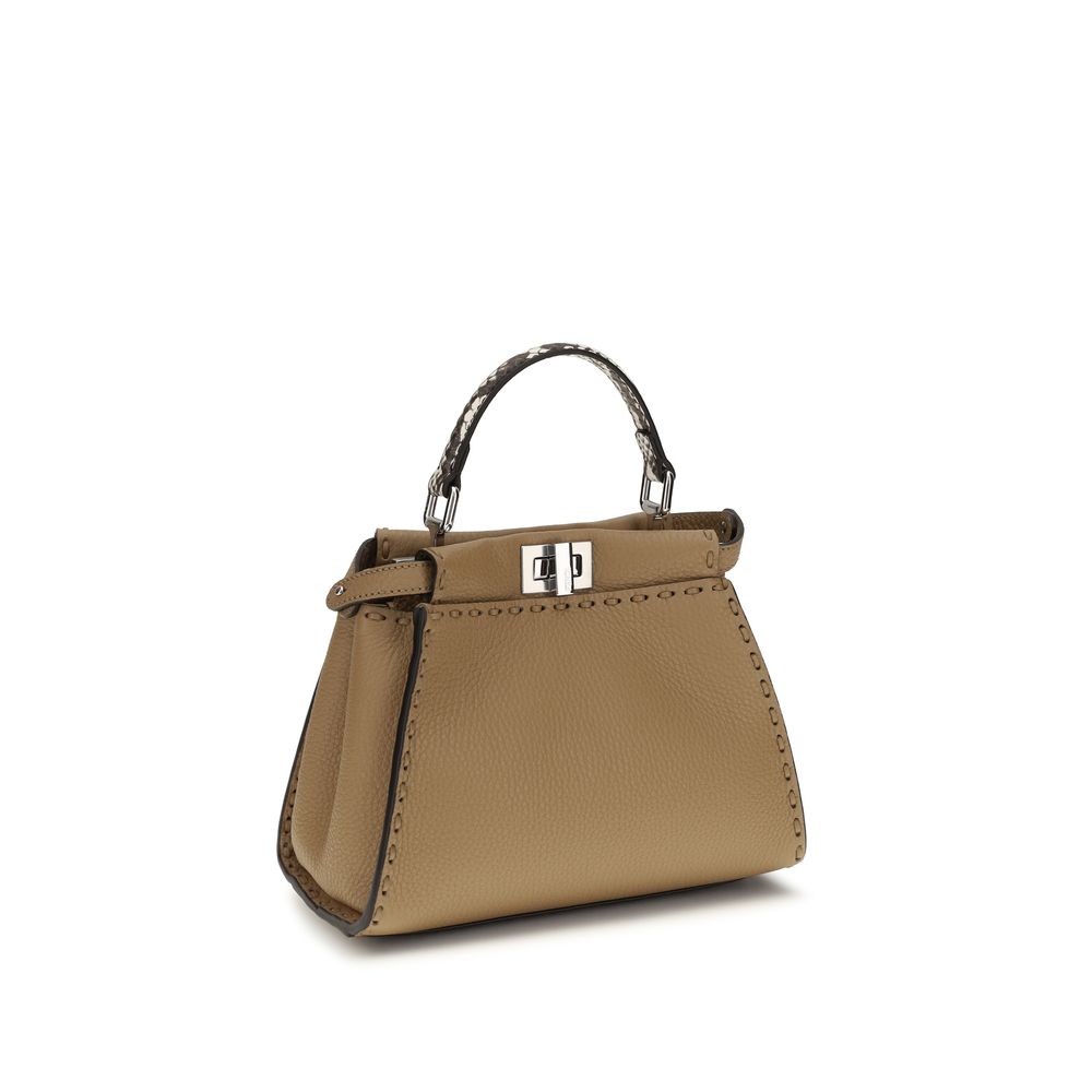 Mini Peekaboo Calf Leather Handbag