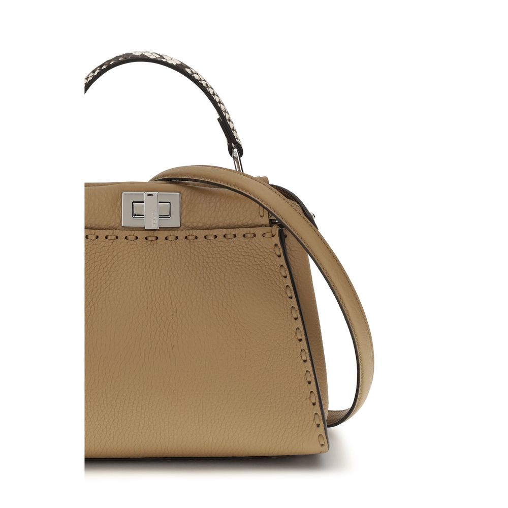 Mini Peekaboo Calf Leather Handbag