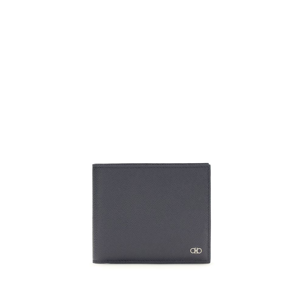 Hammered Calf Leather Billfold Wallet
