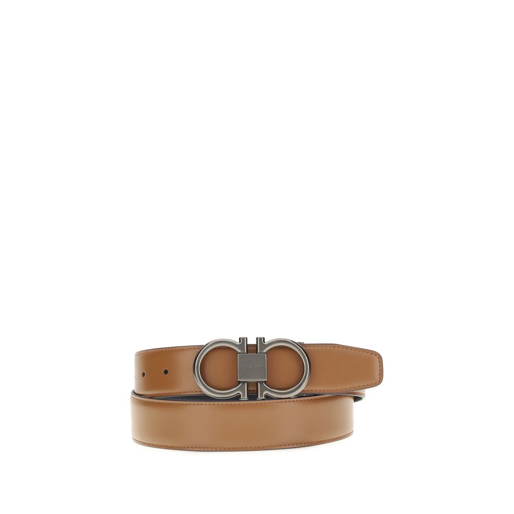 Beige Calf Leather Belt