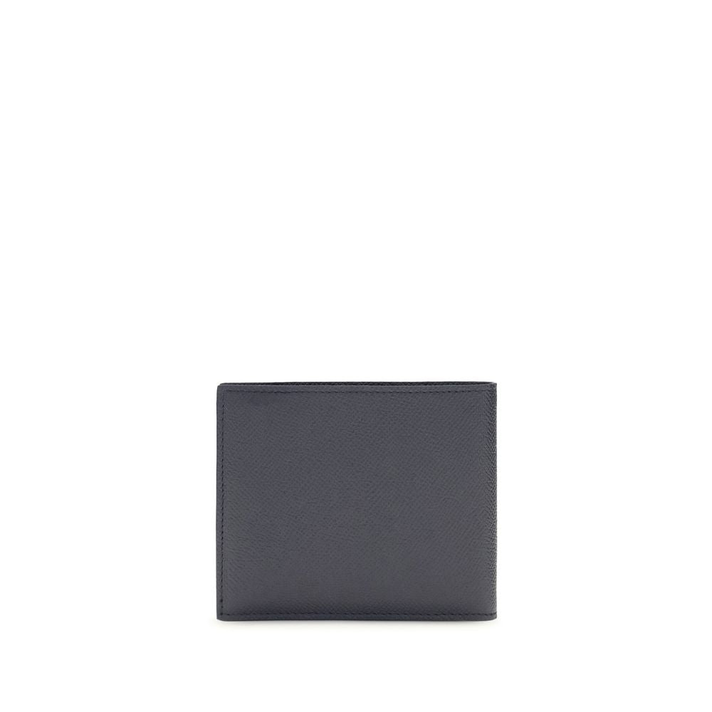Hammered Calf Leather Billfold Wallet